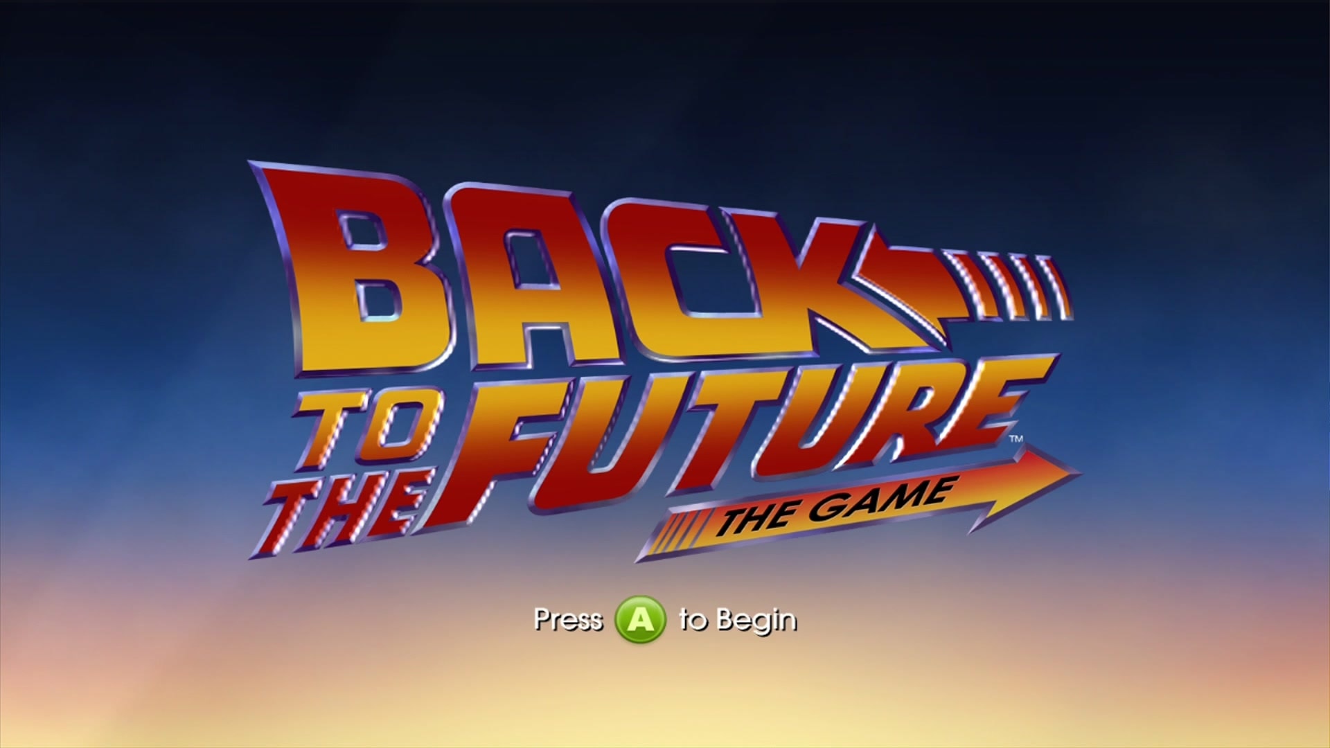 Back To The Future The Game back cover for Xbox 360